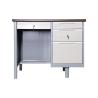 Buy cheap New Designs Modern Furniture Steel Secretary Office Table With Two Pedestals Steel from wholesalers