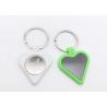 Buy cheap Plastic Nickel Plated Cute Metal Keychain 35mm Heart Shape Key Ring from wholesalers