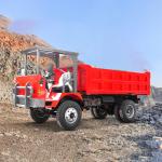 Underground mine equipment 12tons underground dumper truck articulated dump