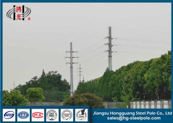 Buy cheap 10KV Bitumen Tapered Electrical Steel Tubular Pole Q345 For Transmission Line from wholesalers
