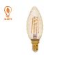 Buy cheap Amber C35 LED Spiral Filament Bulb , SES Candle 4W LED Bulb E14 from wholesalers