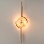 Postmodern personality natural marble light luxury art wall lamp simple living