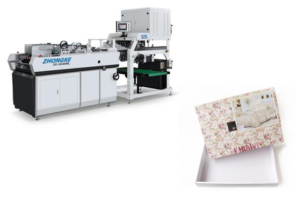 Buy cheap 380 V 50 Hz Carton Box Manufacturing Machine Low Noise 1 Year Guarantee from wholesalers