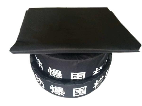 1.6m 3 Layers Eod Equipment Explosion Proof Blanket Black Color 1.600d Pvc