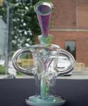 9inch Water Pipe Hookah Thick Base W/Arm Perc Tobacco Smoking