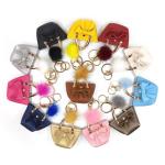 Buy cheap Black 35g PU Leather Coin Purse Wallet Keychain Lightweight Promotional Gifts from wholesalers