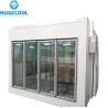 Buy cheap Convenient Shop Display Walk in Cooler Freezer with Glass Door -18c Refrigerant Freon from wholesalers