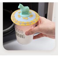 Buy cheap Silicone Dustproof Cup Lid Cartoon Glass Cup Lid Reusable Dustproof Mug Coffee product