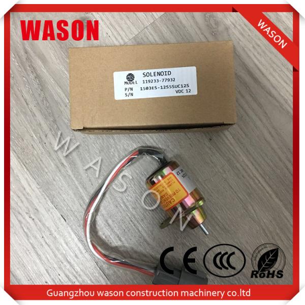 Buy cheap 11923377932 Kobelco Spare Parts Fuel Stop Solenoid For Sk55sr-5 from wholesalers