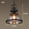Buy cheap Vintage Industrial glass Pendant Lights Loft iron antique Hanging Lamp(WH-GP-89) from wholesalers