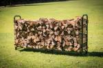Professional Black Steel Fence Firewood Log Holder For Inside Fireplace
