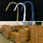 White Color 16 Inch 1.9mm Powder Coated Wire Hangers with good price