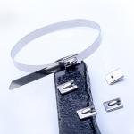 12.0x400mm Industrial Cable Ties Straps Fixed Seat Wire Ball Self Locking Buckle