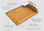 Customized Bamboo Cheese Knife And Cutting Board Set Formaldehyde Free
