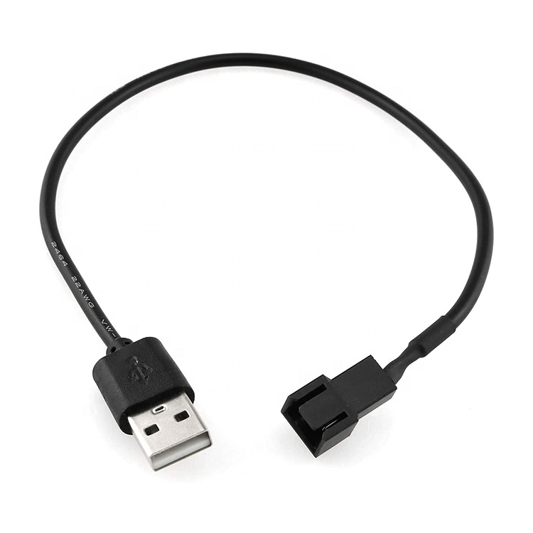 USB to 3 Pin 4 Pin Molex Female PWM 5V Case Computer Cooler Cooling Fan Power Supply Adapter Connector Cable