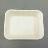 Buy cheap Biodegradable 7.5x6 Inch Bagasse Meal Tray,Unbleached Natural Color Plant Fiber pulp Food tray for meat,fruit,Vegetable from wholesalers