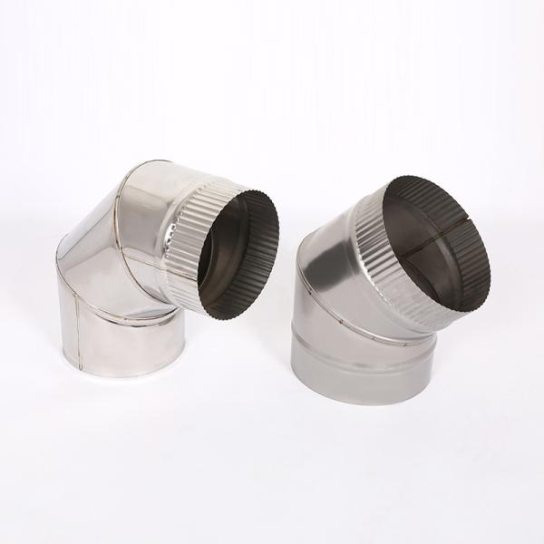 Buy cheap Single Wall Angled Chimney Pipe 0.45mm-1.2mm Thickness CE Certification from wholesalers