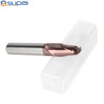2 Flute Carbide Ball Nose End Mill HRC55 With AICrSiN Coating OEM / ODM