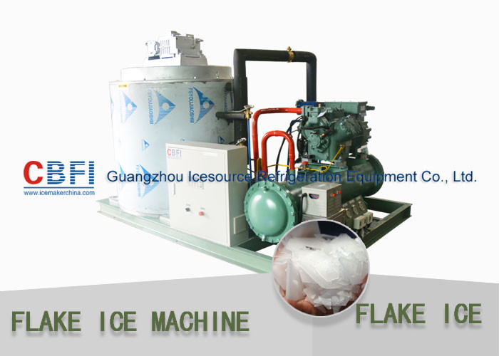 High Efficiency Automatic Snowflake Ice Machine / Commercial Flake Ice Maker