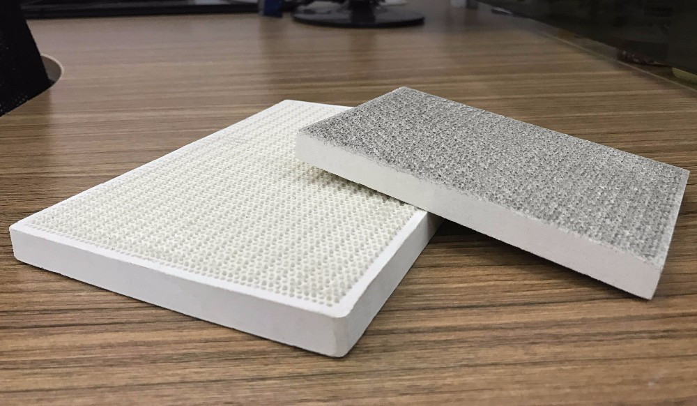 Catalytic Square Ceramic Heater Plates Cordierite Gas Burner Plate