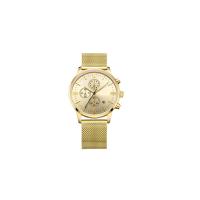 Buy cheap 40mm Case Stainless Steel Gold Watch , Men Stainless Steel Mesh Watch product