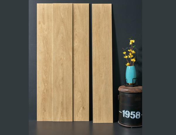 Buy cheap SGS 250mm Width Wooden Porcelain Tiles Beige Cream For Space Decoration 0.95cm from wholesalers