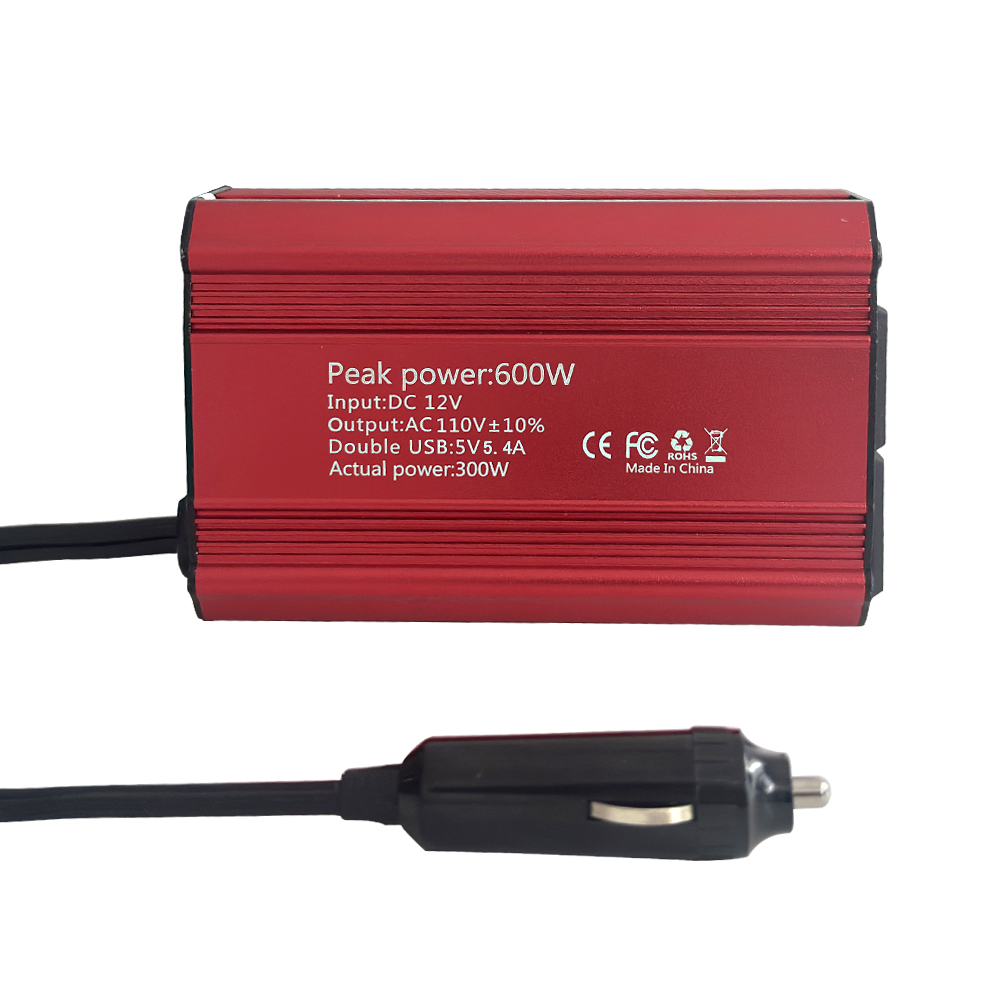 Universal Socket DC 12V 24V To AC 220V Modified Sine Wave Mini Power Inverter 300W 300Watts Converter Adapter Portable Car Inverter With Charger