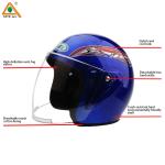 Hd anti-fog lens Half Face Motorcycle Helmet off-road helmet For Adults Helmet