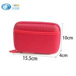 RED Popular Moblie Hard Drive Storage Case , Eva Carrying Case 15.5*10*4cm