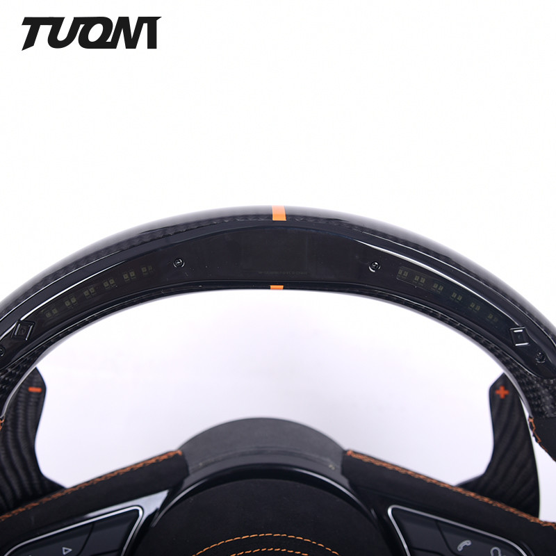 RS3 S3 A3 A4 RS4 Audi Carbon Fiber Steering Wheel With LED Design