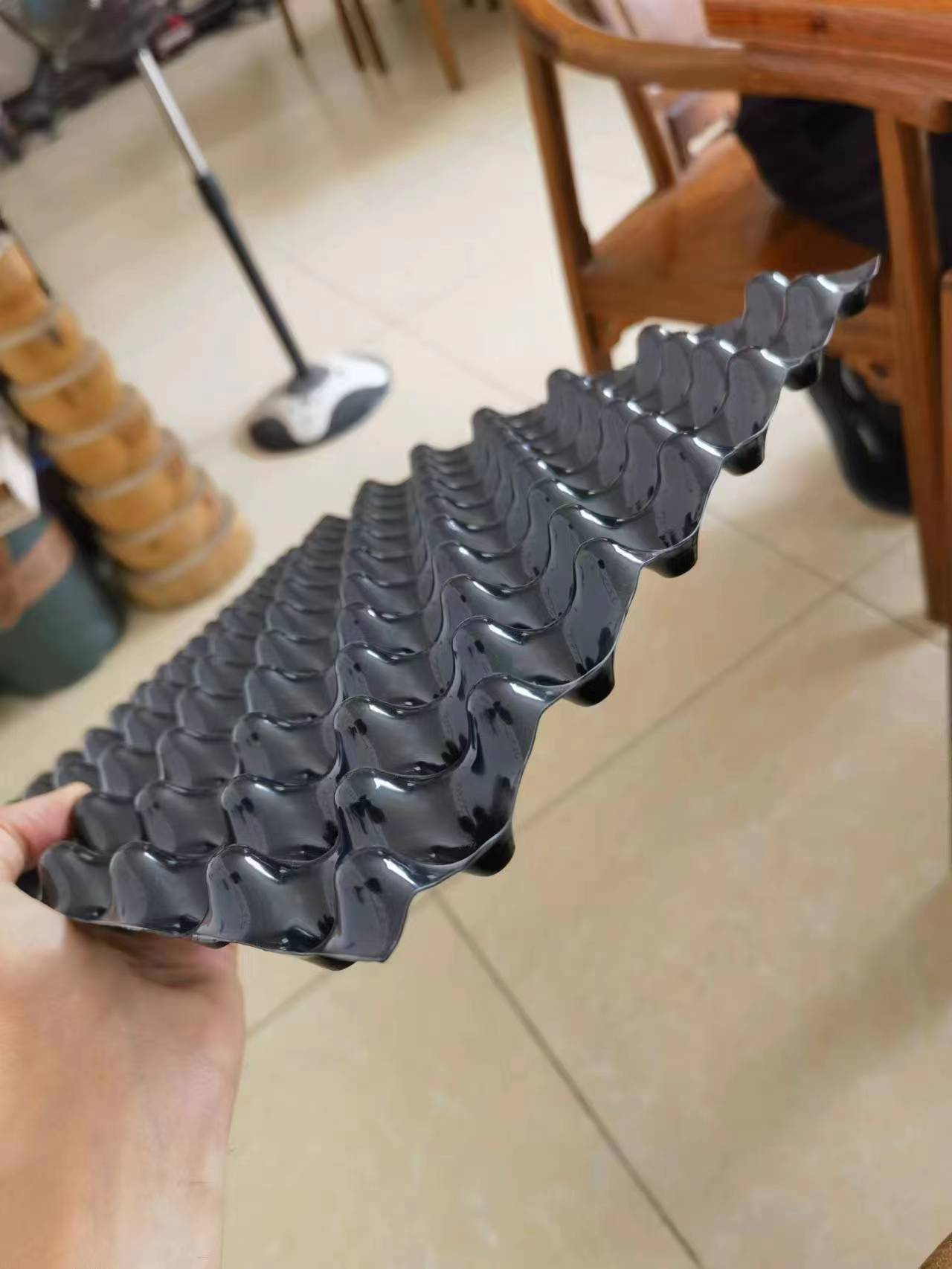 PE Core Material Concave Convex Water Storage and Drainage Board for Roof Construction