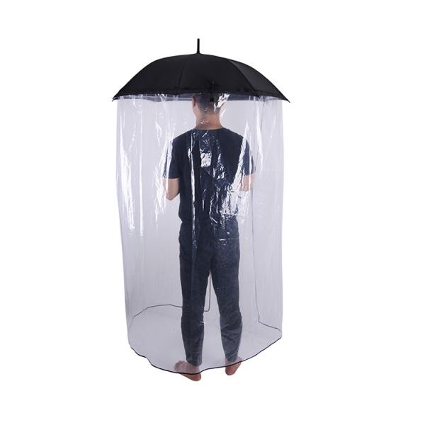 Buy cheap Strong Waterproof Walking Stick See Through Umbrella Full Body With POE Cloth from wholesalers