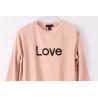 Buy cheap Printing Pink Pullover Sweatshirts Crew Neck Womens French Terry Sweatshirt from wholesalers