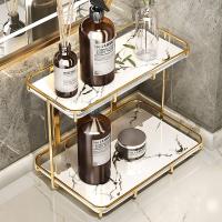 Buy cheap Moisture Proof SS Bathroom Counter Stand , Waterproof 2 Tier Storage Rack product