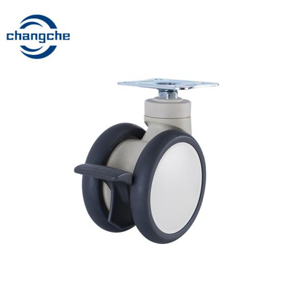 Buy cheap TPR Hospital Bed Caster Wheels 4 Inch Twin Wheels Medical Castors With Brake from wholesalers