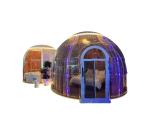 4.0m+2.7m Diameter Transparent Dome Tent Geodesic Dome Glamping PC Tents Dome