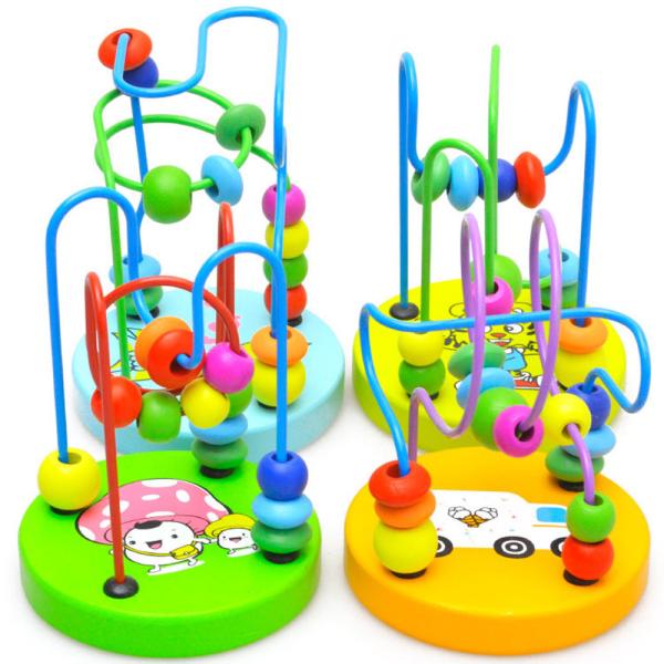 Buy cheap Big Bricks 9.3cm Wooden Around Beads Toy Colored ISO9001 from wholesalers