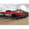 Buy cheap 60 T low bed trailer / lowbed trailer for heavy duty machine transportation from wholesalers