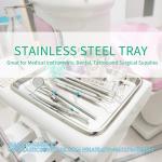 Stainless Steel Tray Non Toxic Heavy Duty Thickening Pan For Kitchen Baking, Lab