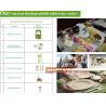 Buy cheap biodegradable corn starch plastic round food tray, Eco-friendly corn starch disposable 4 compartment food tray with lid from wholesalers