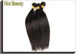 Silky Straight Double Drawn Human Hair 10"-20" Natural Black OEM ODM