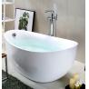 Buy cheap Customization Oval Stand Alone Bathtub Egg Shaped Freestanding Bath Space Saving from wholesalers