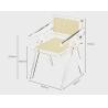 Buy cheap Modern Acrylic Stacking Kitchen Dining Room Arm Chair In Clear Fully Assembled Chair Transparent Plastic Dining from wholesalers