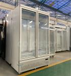 Frost - Free Glass Door Ice Cream & Frozen Food Vertical Display Freezer For
