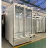 Buy cheap Double Glass Door Freezer Commercial Stand Up Freezer Built - In Secop Compressor from wholesalers
