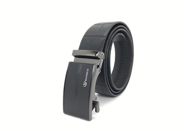Buy cheap 3.5cm Men Leather Ratchet Dress Belt With Automatic Click Slide Buckle from wholesalers