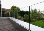 Outdoor Glass Panel Railings Frameless U Channel Glass Balustrade For Balcony