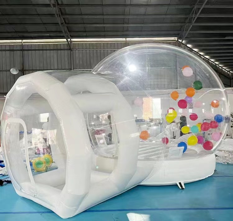 Christmas Theme Outdoor Bubble Tent Transparent Bubble Dome Tent