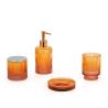 Buy cheap Colorful Shells Style Glass Soap Foam Dispenser Toothbrush Holder Bathroom Accessories Set from wholesalers
