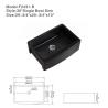 Buy cheap Farmhouse Apron Front Kitchen Sink Ceramic 30In Single Bowl Kitchen Sink Matte Black from wholesalers